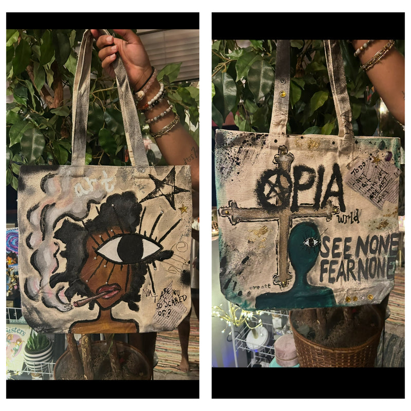 "Opia" Brand Tote Bag